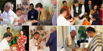 UK MPs Gather at Shri Pundrik Maharaj’s Bhagwat Katha at Sindlesham Court, Wokingham, UK