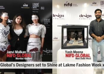 Janvi Malkan and Yash Meena selected to represent NIFD Global at Lakme Fashion Week x FDCI
