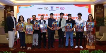 Sarvesh Goel Unveils Poster for “Love in Vietnam” at Namaste Vietnam Festival
