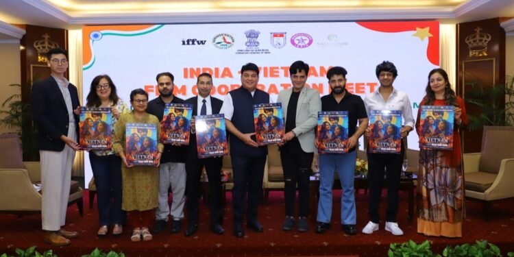 Sarvesh Goel Unveils Poster for “Love in Vietnam” at Namaste Vietnam Festival