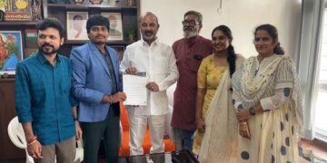 Narender Chinthamu’s team Meets with Honorable Bandi Sanjay Kumar, Additional Home Minister of India