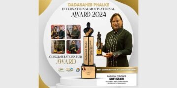 Sufi Sabri Honored for Best Contribution in Fashion Industry at Dadasaheb Phalke International Motivational Awards 2024