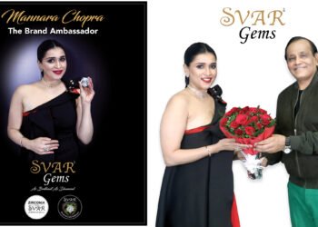 SVAR Gems Introduces Mannara Chopra as Brand Ambassador  A Historic First in the Indian Gem Industry