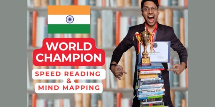 India’s Rajneesh Barapatre Makes History, Wins World Championship in Speed Reading & Mind Mapping