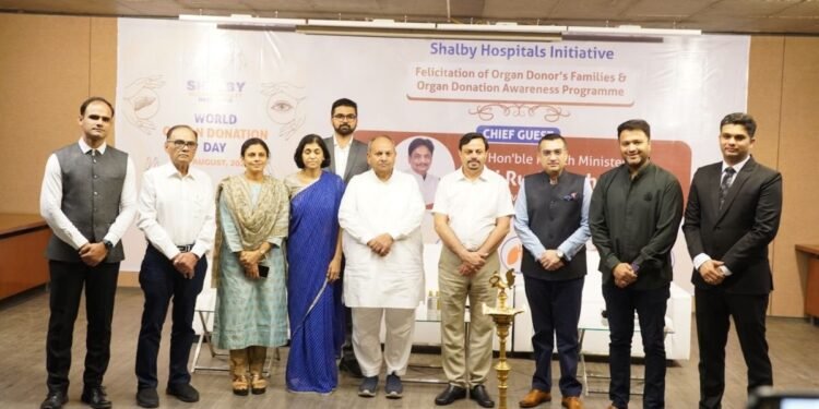 Shalby Hospitals felicitates organ donors and families on World Organ Donation Day