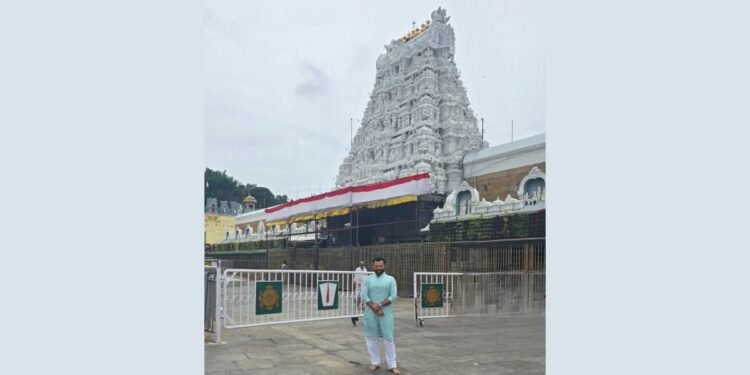 Tapan Acharya Receives Divine Darshan at Tirupati: A Spiritual journey