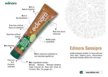Discover Next-Gen Oral Care with Edinora’s Edible Grade Toothpaste, Loved by Over 1 Lakh People