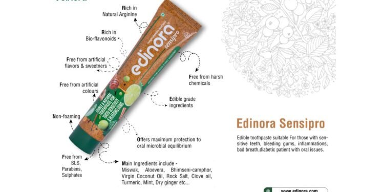 Discover Next-Gen Oral Care with Edinora’s Edible Grade Toothpaste, Loved by Over 1 Lakh People