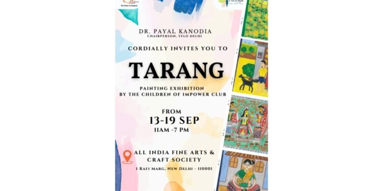 Tarang First-Ever Exquisite Art Exhibition By The Children Of Migrant Workers In Delhi-Ncr