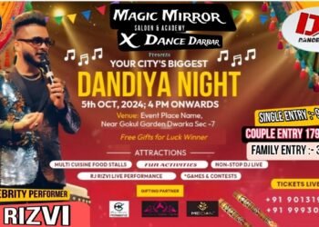 Experience RJ Rizvi’s Stylish Performance and Striking Looks at Dandiya Night!