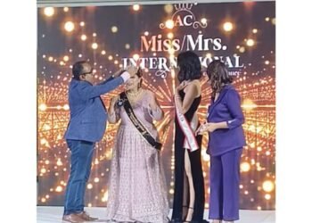 Ms Mahajabeen Rozy, runner up in Mrs India international pageant 2024 at Bristol hotel, Dubai
