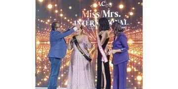 Ms Mahajabeen Rozy, runner up in Mrs India international pageant 2024 at Bristol hotel, Dubai