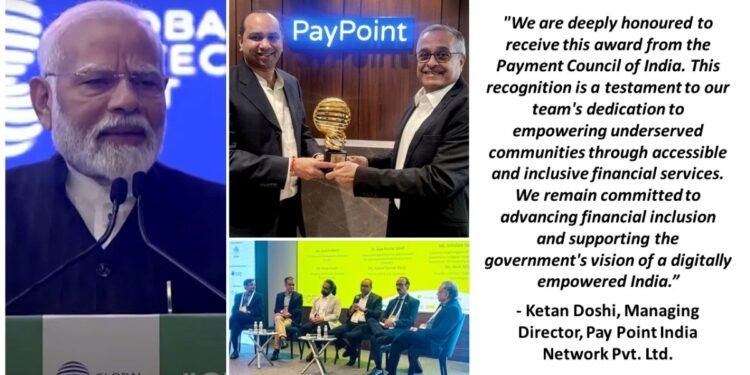 Pay Point India Network Pvt. Ltd. Recognized as Best Business Correspondent at Global Fintech Fest