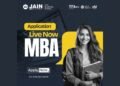 Applications for JAIN Entrance Test (JET) 2025 for the MBA program at CMS Business School are now open