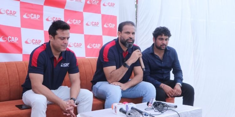 Yusuf Pathan inaugurates the 35th center of Cricket Academy of Pathans (CAP) in Karnal (Haryana)