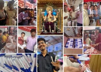 Pilot Pen Celebrated Ganesh Chaturthi with Free Pen Distribution at Lalbaugcha Raja 2024