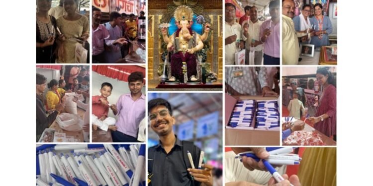 Pilot Pen Celebrated Ganesh Chaturthi with Free Pen Distribution at Lalbaugcha Raja 2024