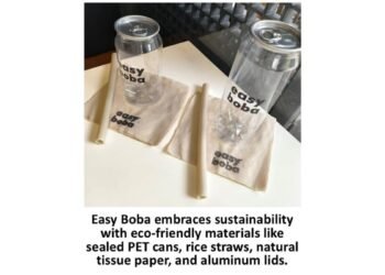 Innovative Eco-Friendly Packaging Sets Easy Boba Apart in the Beverage Industry