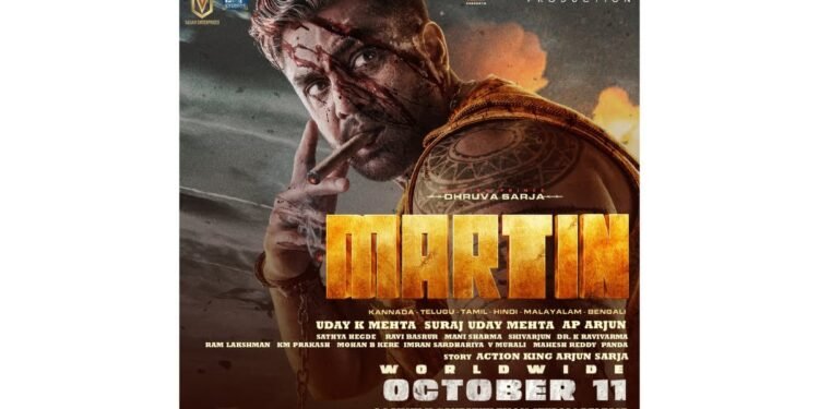 Lakshmi Ganapathy Films Acquires North India Theatrical Rights for Martin – After KGF 2, RRR