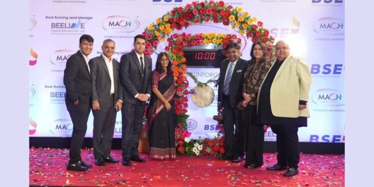 Mach Conferences and Events Limited Shares Debut with 33% Gain on BSE SME