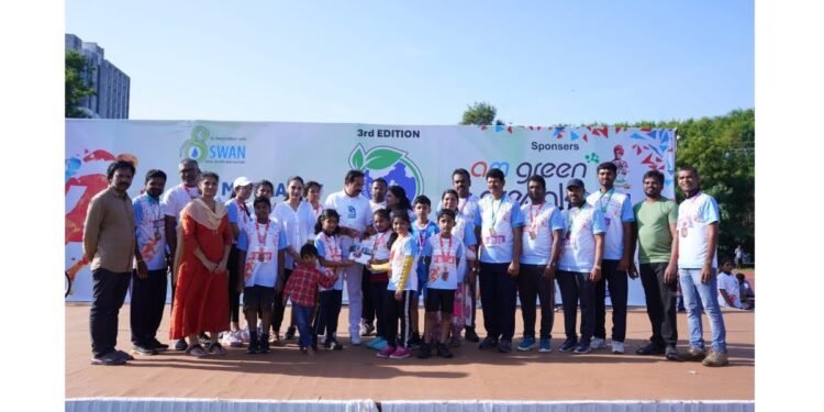 Oasis School Students Advocate for Road Hygiene at Ozone Run 2024