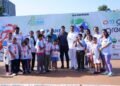 DPS Miyapur Students Sign Petition for Improved Road Hygiene at Ozone Run 2024