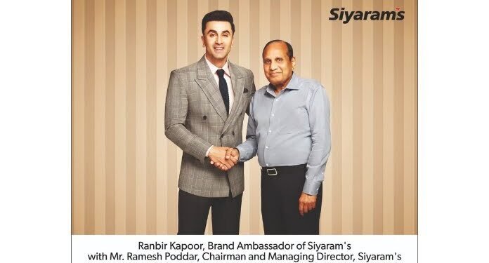 Siyaram’s Announces Superstar Ranbir Kapoor as its New Brand Ambassador