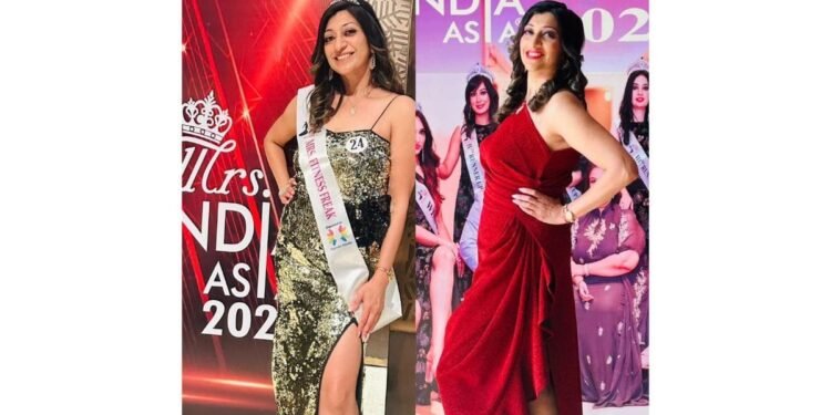 Archana Ashish Patil won the title of Mrs. Fitness Freak in the prestigious Mrs. India Asia 2024 pageant