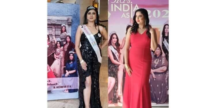 Ekta Bharti crowned as Mrs. Pleasing Personality at Mrs. India Asia 2024 by Fashion Meraki
