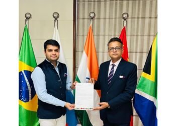 Shubham Chaudhary Appointed Honorary Advisor at BRICS Chamber of Commerce and Industry