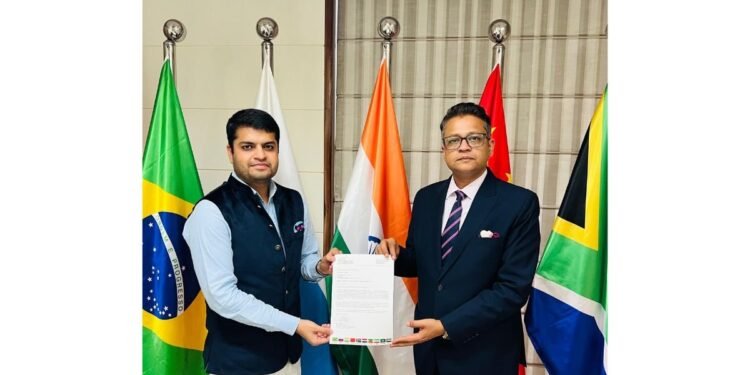 Shubham Chaudhary Appointed Honorary Advisor at BRICS Chamber of Commerce and Industry
