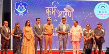 Surat Police Officers Honored with Karma Bhushan Awards at Star-Studded Ceremony