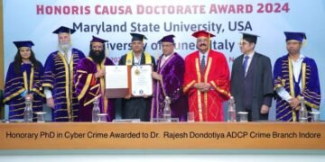 Honorary Doctorate Conferred to Dr. Rajesh Dandotiya: A Beacon of Cyber Crime Awareness in Indore