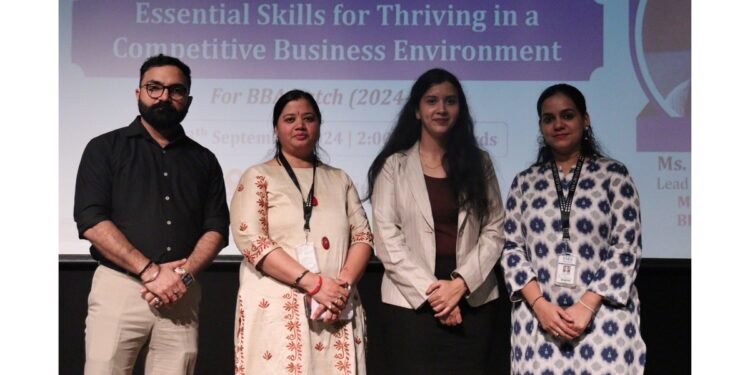 IMS UCC Ghaziabad Hosts Alumni Talk, “Essential Skills for Thriving in Competitive Business Environment”