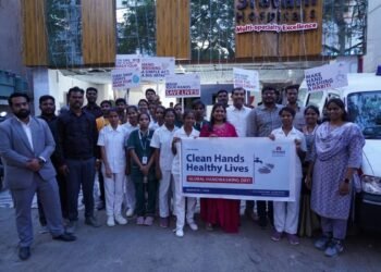 Sravani Hospitals Distributes 1,000+ Sanitizers and First Aid Kits on Global Handwashing Day