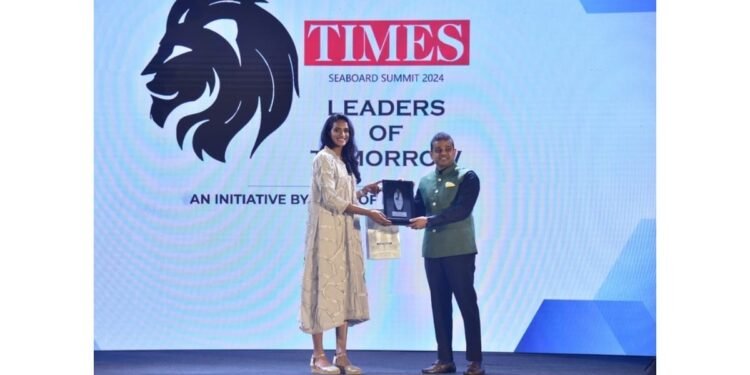 White Lotus Founder & CEO, Pavan Kumar, felicitated at Times Leaders of Tomorrow