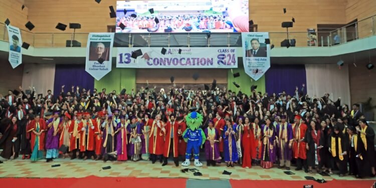 Universal AI University Unveils a New Mascot Hawk AI at its 13th Convocation Ceremony
