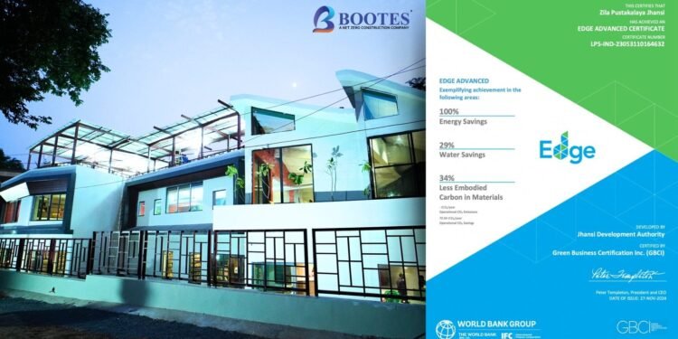 Jhansi Library by BOOTES becomes Asia’s first to achieve EDGE Certification from IFC, World Bank