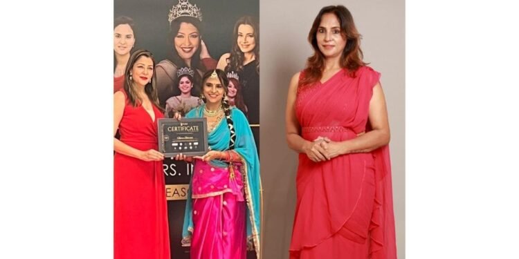 Neera Sharma won the title of Timeless Beauty at Marvellous Mrs India Beauty Pageant 2024