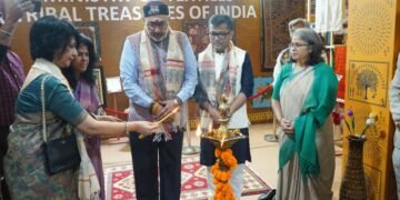 Textile Pavilion inaugurated at 43rd IITF, Pragati Maidan by Hon’ble Textiles Minister on 16th Nov