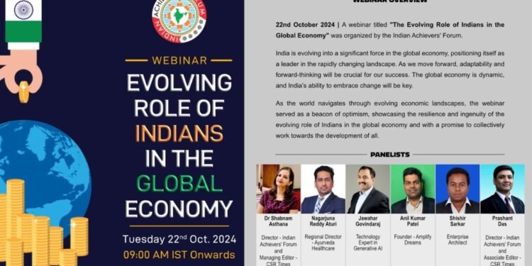 Indian Achievers’ Forum highlights the Evolving role of Indians in the global economy
