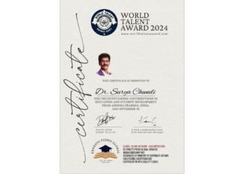 Dr. Surya Chundi: A Visionary Leader Awarded the World Talented Award 2024 for Transformative Education