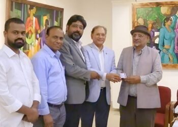 BKS Honors Famous Cartoonist Uday Shankar and Dr. Lal Ratnakar at Solo Painting Exhibition, Mohabbat ke Rang