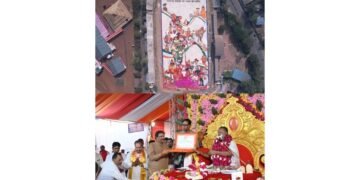 Neemuch’s Grand 84,000 Sq. Ft. Rangoli Achieves Asia World Record Recognition