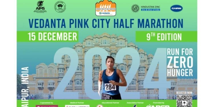 Vedanta Pink City Half Marathon Is Back On 15 December 2024 With – Runforzerohunger