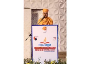 Pujya Brahmavihari Swami Graces BharatKool Festival’s Valedictory Ceremony with Profound Insights