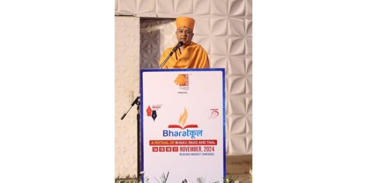 Pujya Brahmavihari Swami Graces BharatKool Festival’s Valedictory Ceremony with Profound Insights