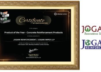 Jogani Reinforcement’s Basalt and Brass Coated Fibers appreciated with Product of the Year at WOC India 2024