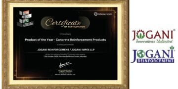 Jogani Reinforcement’s Basalt and Brass Coated Fibers appreciated with Product of the Year at WOC India 2024