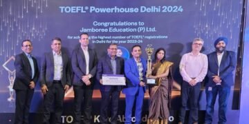 Jamboree Education Honored by ETS with the TOEFL Powerhouse Delhi 2024 Award